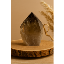 Kwarc dymny naturalny 7 cm 200 g – kryształ kolekcjonerski, minerał dekoracyjny, kamień energetyczny